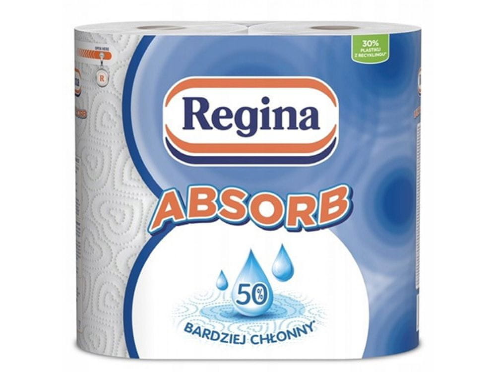 Regina Regina papierová utierka, superabsorpčný ABSORB, 2 rolky, certifikát PZH 2 balík